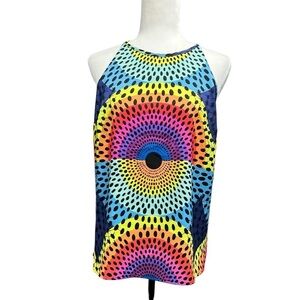 MARA HOFFMAN Geometric Circles Tank Top